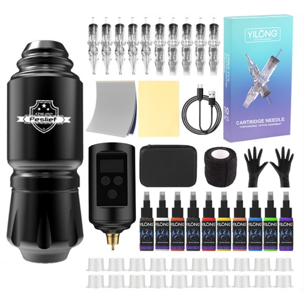 Rocket Tattoo Kit Wireless Tattoo Gun Kit Tattoo Machine Kit Cartridge