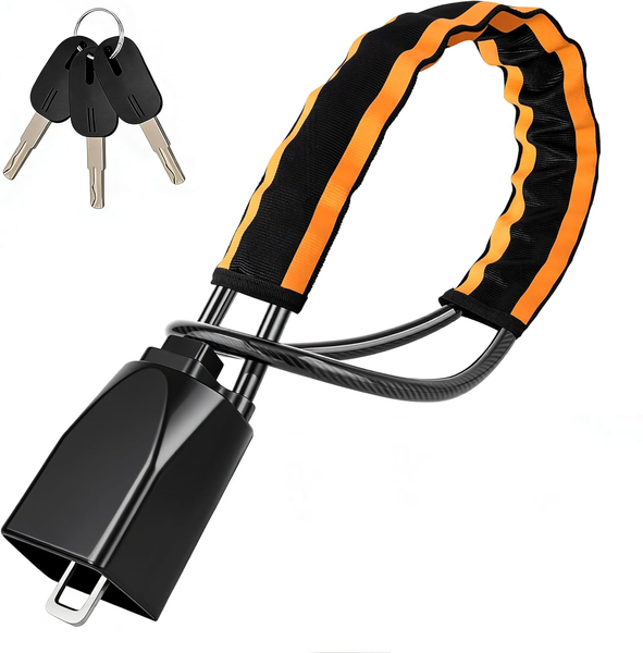 Sumvov Universal Anti-Theft Car Steering Wheel Seat Belt Lock with 3 Keys