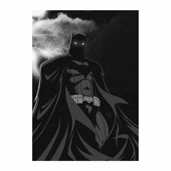 Batman In The Dark Night Thunder Poster - A1