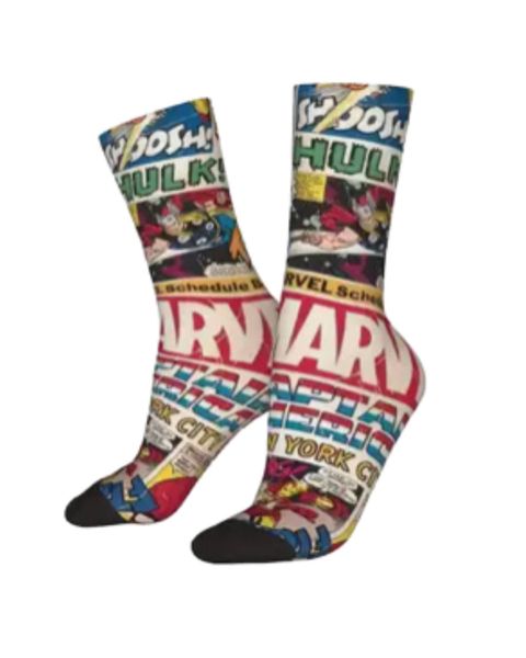 1 Pair Marvel Multi-Colour Fashion Socks