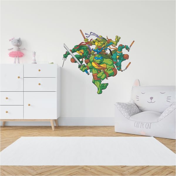 Teenage Mutant Ninja Turtles Squad Wall Decal