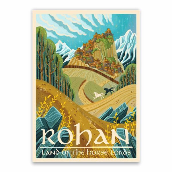 Rohan Land Of the Horse Lords Poster - A1