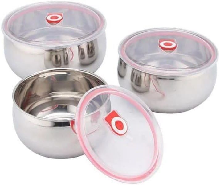 Stainless Steel Airtight Container 3 Pieces