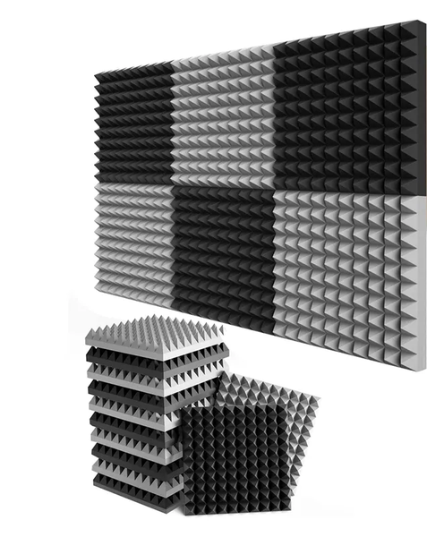 Pyramid Sound Insulation Acoustic Foam Panel 5CM Thick (12 Pack)