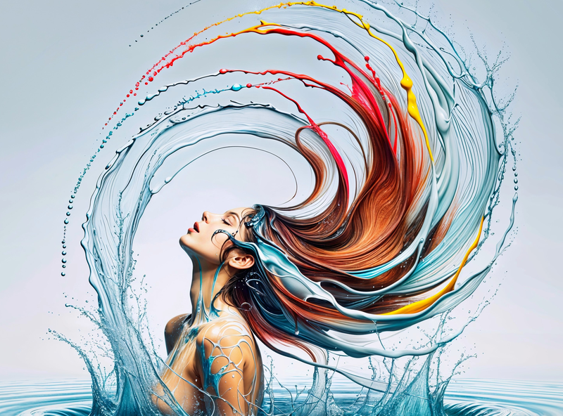 Modern Canvas Wall Art Home Decor - Colourful Splash