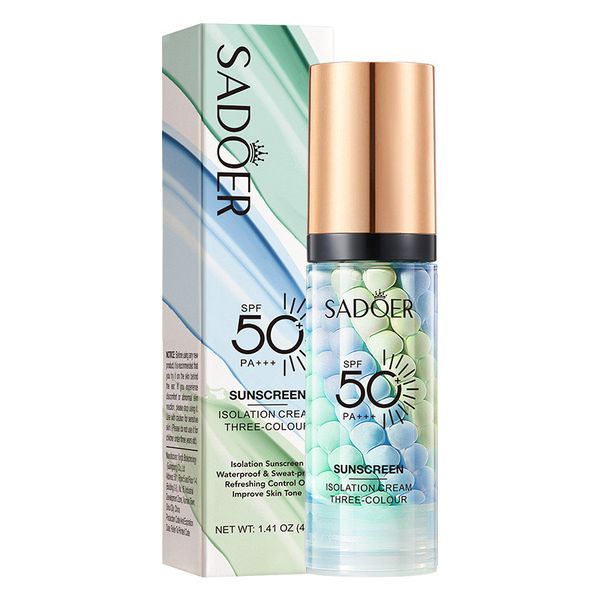 Sadoer Sunscreen Isolation Cream, Skin Tone Correcting &amp; Brightening