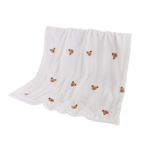 Bear Blanket Soft Flannel Toddler Blanket Comfort Child Blanket For Kids