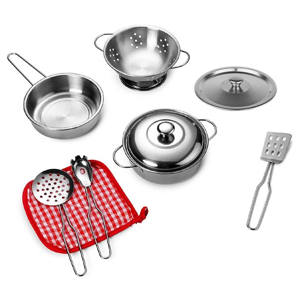 Metal Cookware Playset : 9 Piece