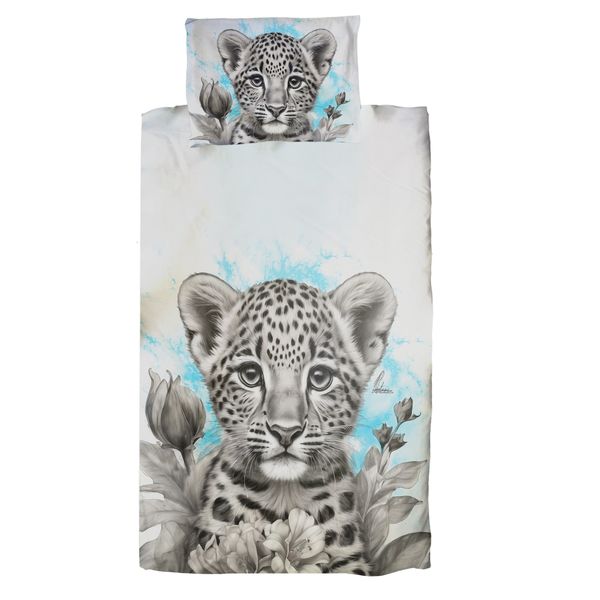 Pink Baby Leopard By Nathan Pieterse Cot Duvet Set