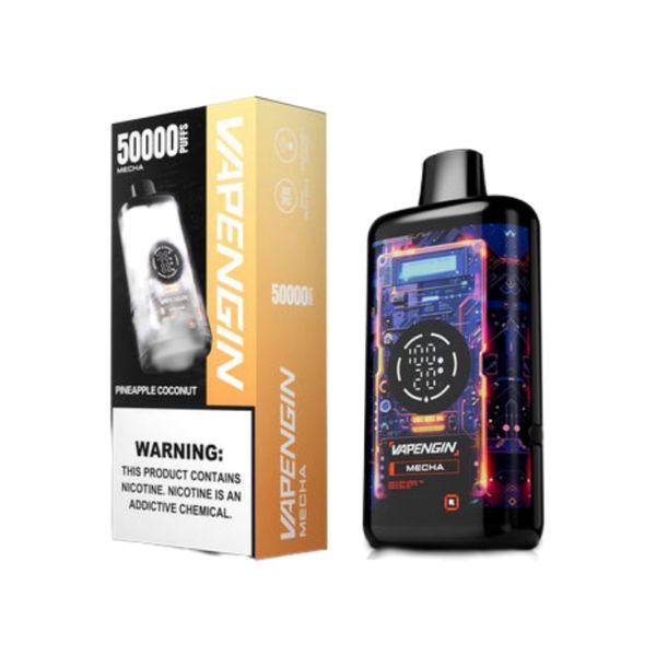 Vapengin Mecha 50000 Puffs Disposable Vape - Pineapple Coconut (Pack of 5)