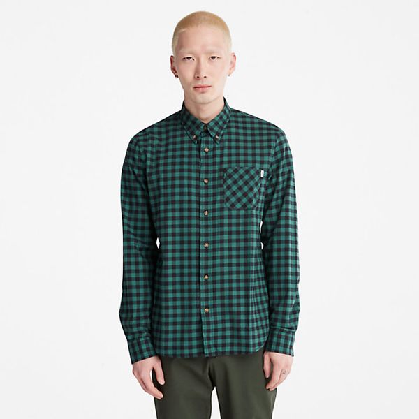 Timberland Men's Back River Slim Check Shirt - Green