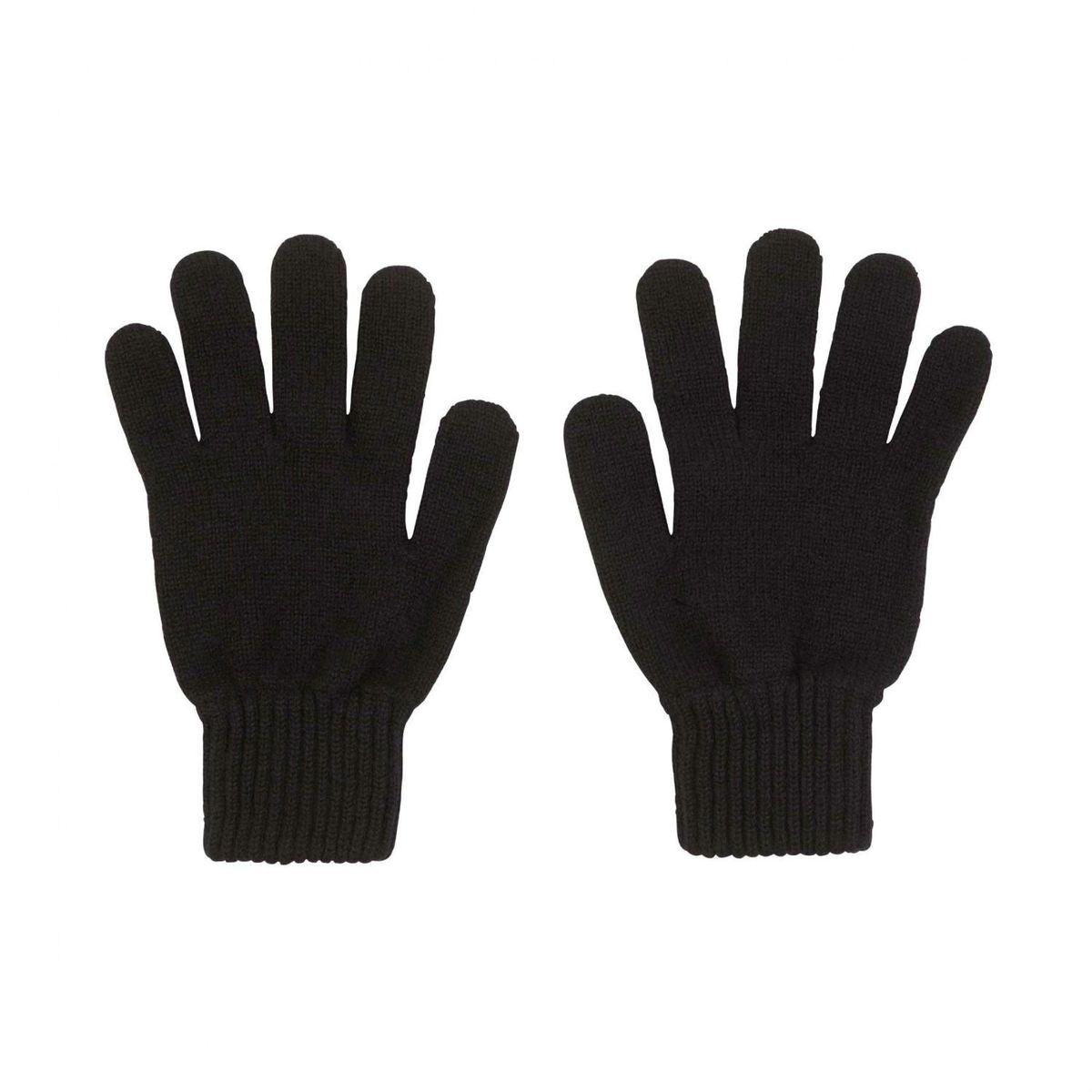 black wool gloves