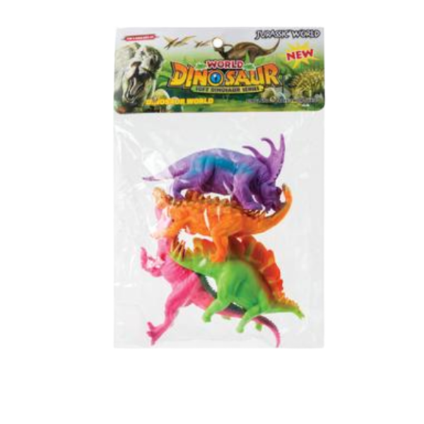 Jurassic World - 4 Piece Bright Animal Dinosaur