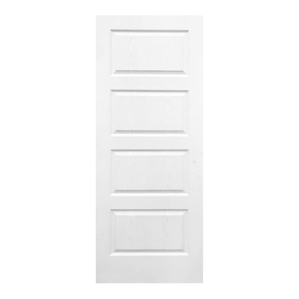 4 Panel Horizontal Town House Door - Hollow Core Intermal Door -White