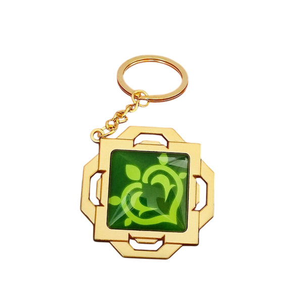 Anime Vision Medal Keychain - Hydro Blue Emblem Accessory