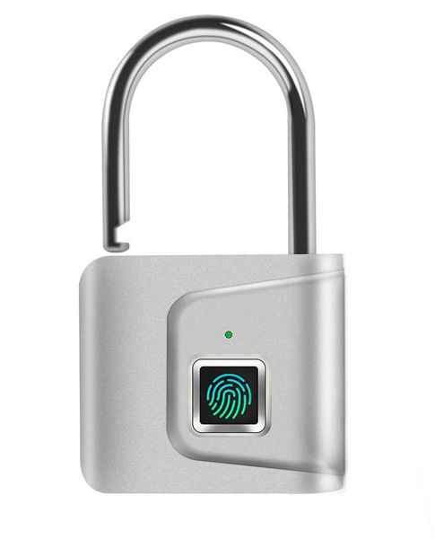 Security Door Lock, Smart Keyless USB Rechargeable Fingerprint Padlock