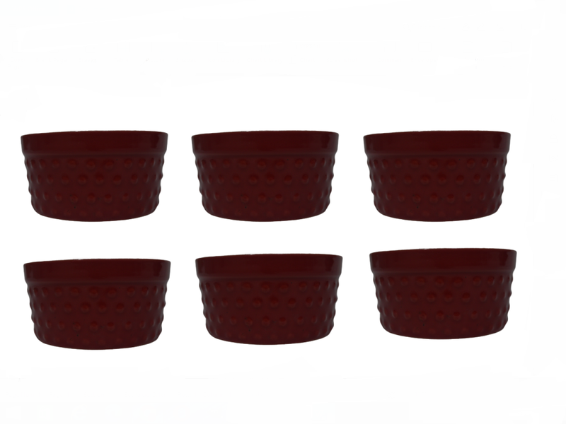 Ramekin 9x5.5cm 6 Piece Porcelain Assorted Colours Essentials Collection