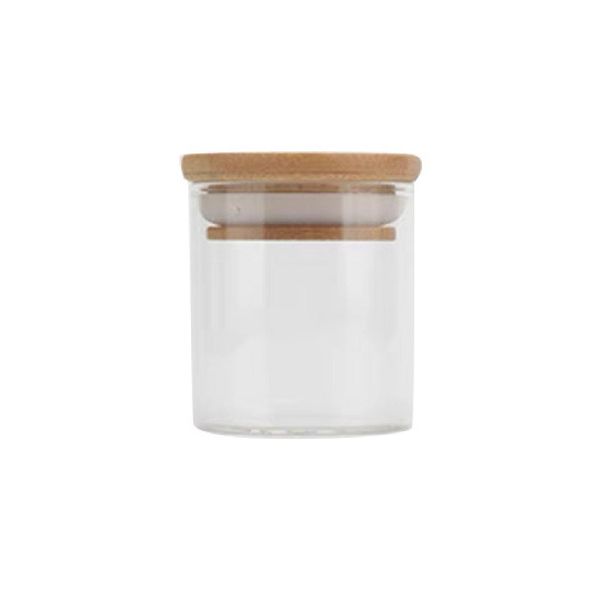 Glass Jar With Bamboo Lid 500ml
