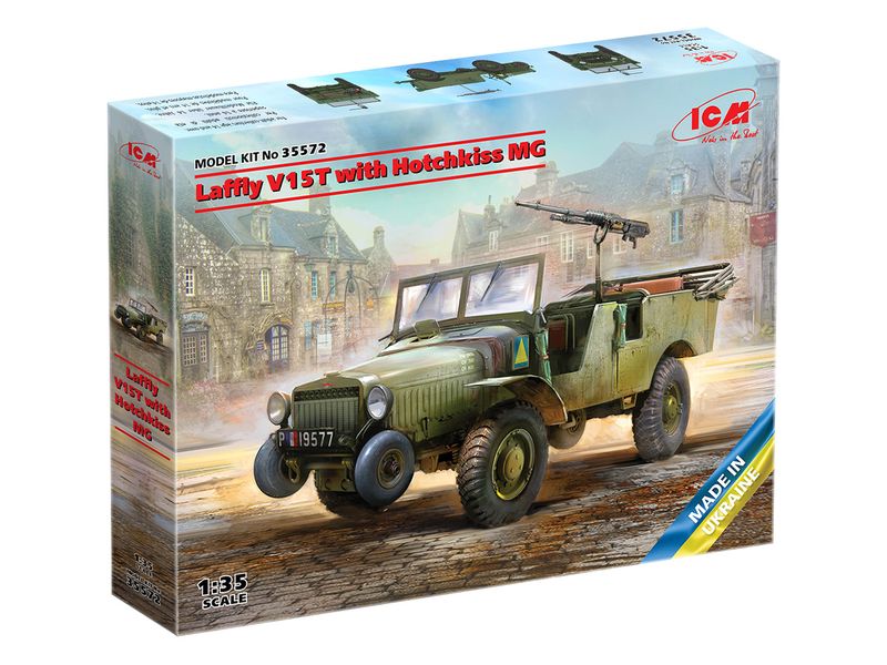 ICM 35572 1/35 Laffly V15T w/Hotchkiss MG