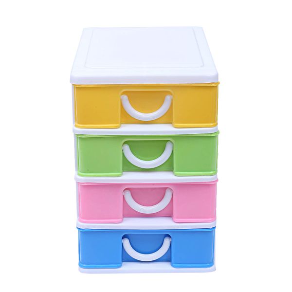 4-Tier Plastic Drawer Storage Cabinet Box (30cm )
