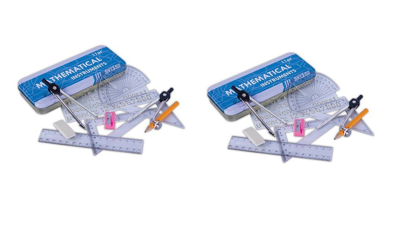 SDS 11 Piece Maths Set - Pack of 2