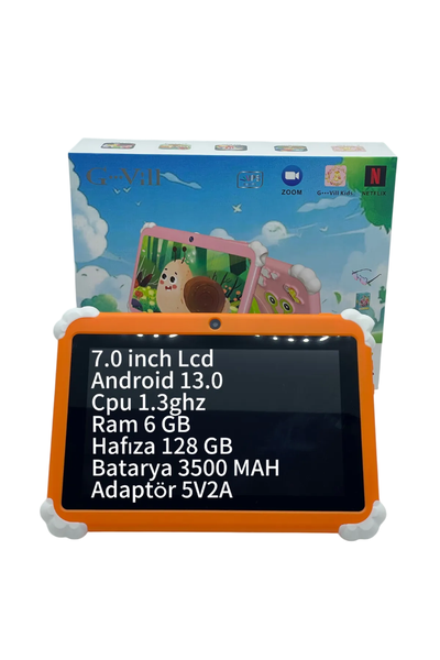 Orange Kids Fun Learning Tablet 128GB