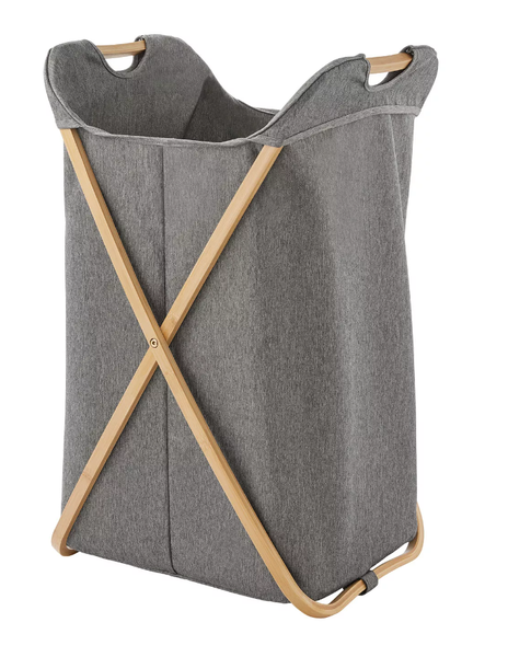 Bamboo Cross Collapsible Laundry Basket - 60L
