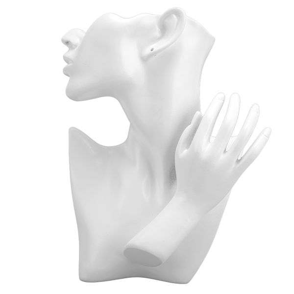 White Resin Mannequin Hand - Ring/Earring Necklace Holder