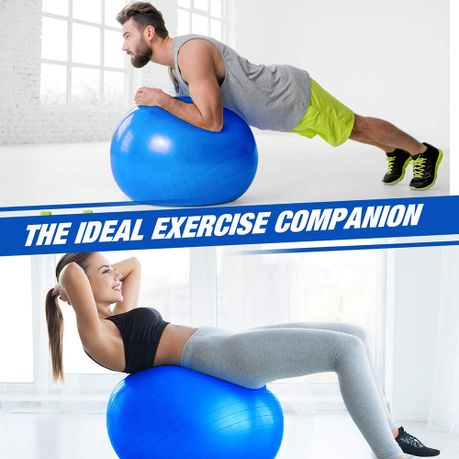 Fitness Equipment Yoga Mat Pilates Ball Ankle Puller Set - Blue