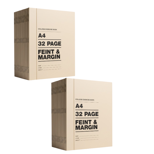 A4 College Books - 32 Pages F/M (Pack of 20)