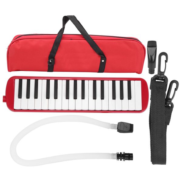 32 Key Wind Melodica for Beginner Practice Red