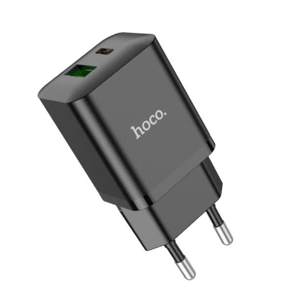 Fast Charger Type C Dual-Port 20W QC3.0 USB &amp; Type C Adapter - HOCO N28