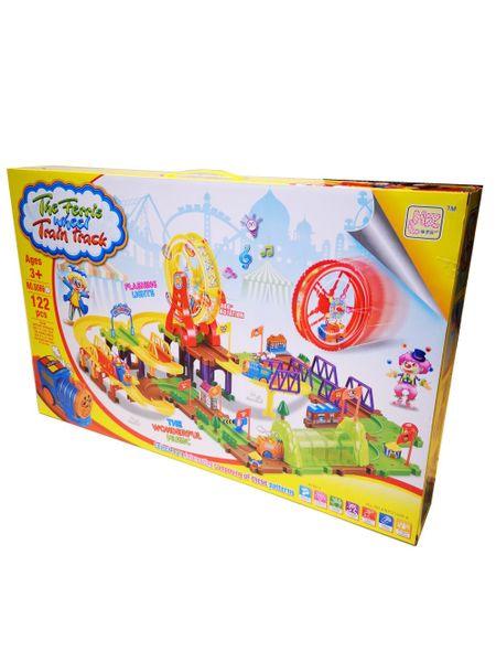 Train Track and Ferris Wheel Set - 122 Pieces
