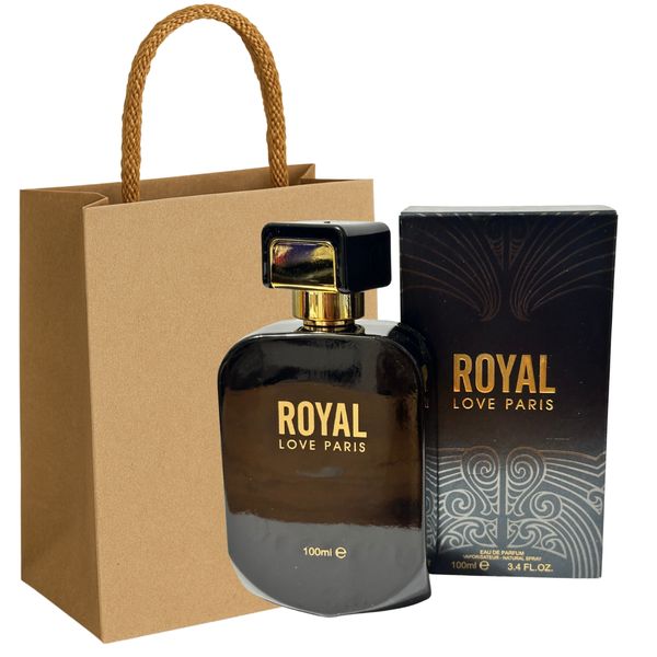 Royal Love Paris | 100ml Eau de Parfum for Men &amp; Gift Bag COMBO