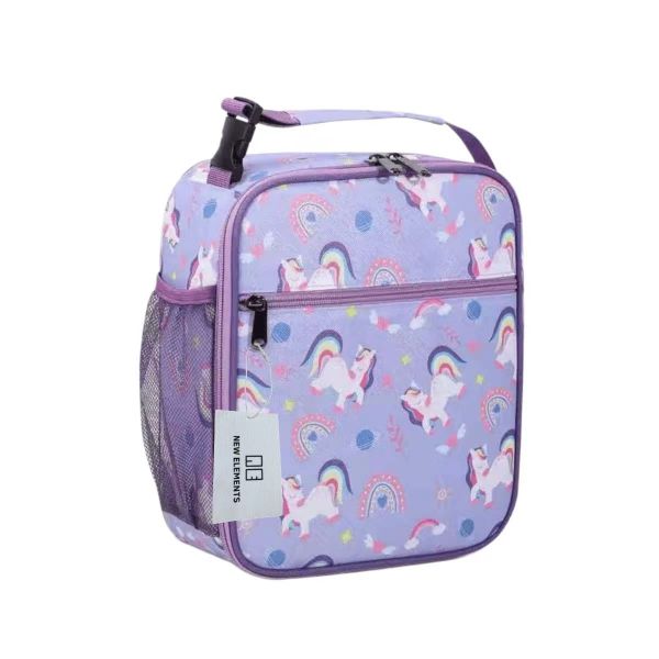 New Elements 5.7L Kids Oxford Cloth Insulated Lunch Bag-Purple
