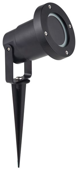 Compact Spike Mount Spot Light for Exterior Accenting - GS016 Black