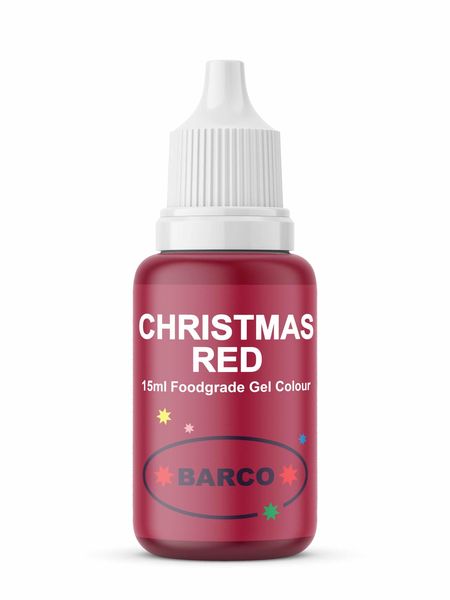 Barco - Christmas Red Gel Colour - Bake &amp; Decorate like a Pro!