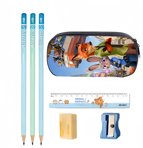 Zootopia City Scene Pencil Case - Nick &amp; Judy School Organizer