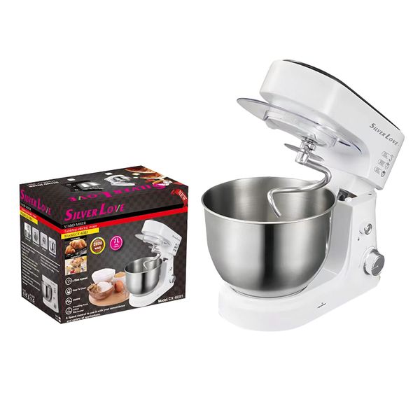 2800W 7L Stand Mixer, 6-Speed Tilt-Head with Pulse Function - Easy Clean