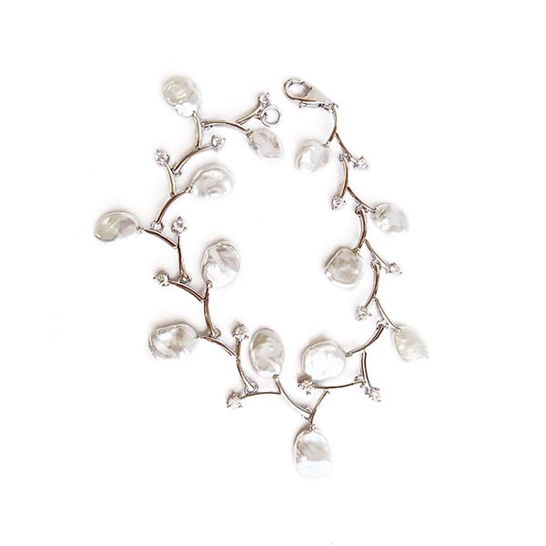 Baroque Pearl Bracelet with 925 silver