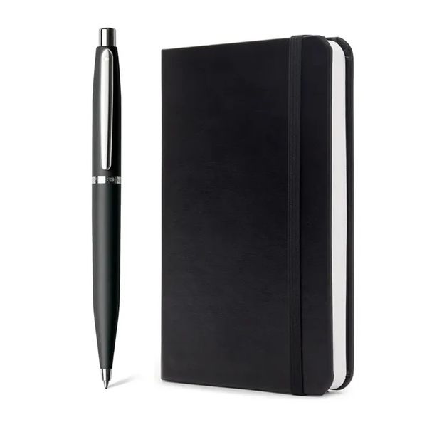Sheaffer VFM Gift Set Black Ballpoint Pen with Small Notebook