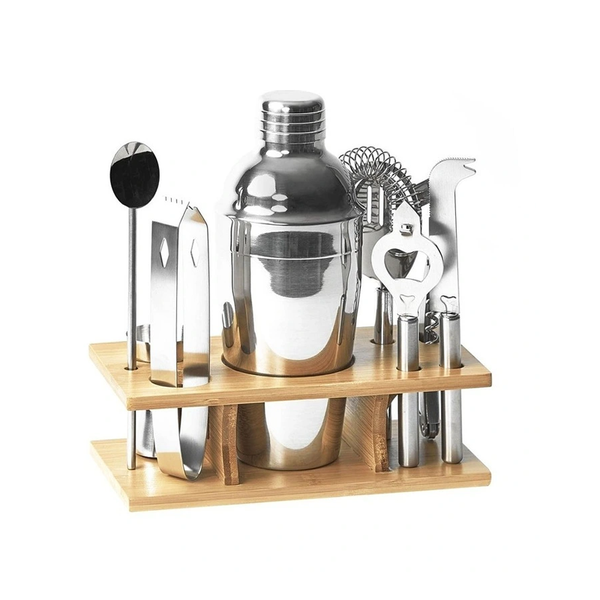 9-Piece Mixologist Cocktail Bartender Set with Cocktail Stand - 8P