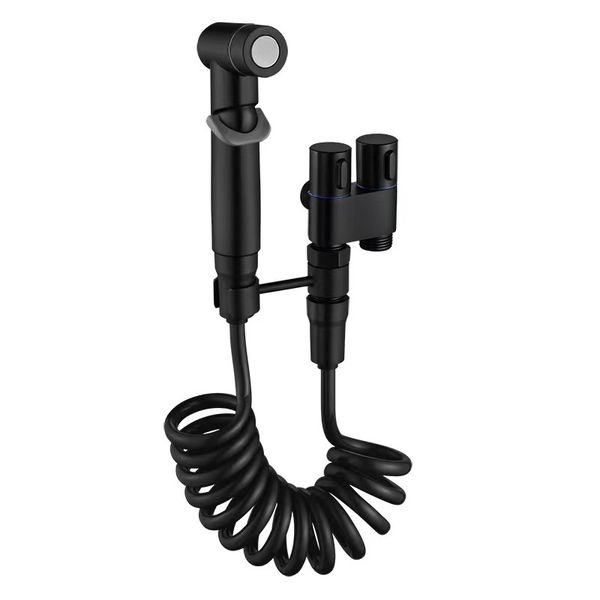 1 Piece Handheld Toilet Bidet Sprayer Set Easy Bathroom Cleaning - Black
