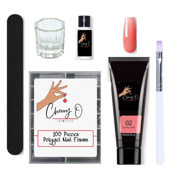 Cherry O Cosmetics Pearl-Pink Polygel Kit