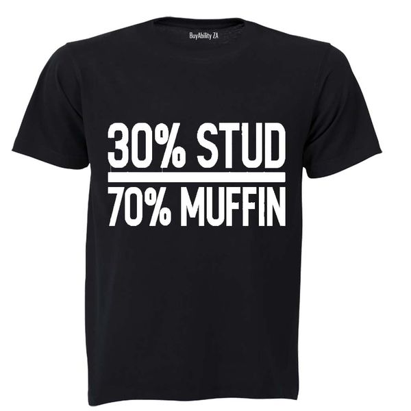 70% Muffin - Mens - T-Shirt - Black image