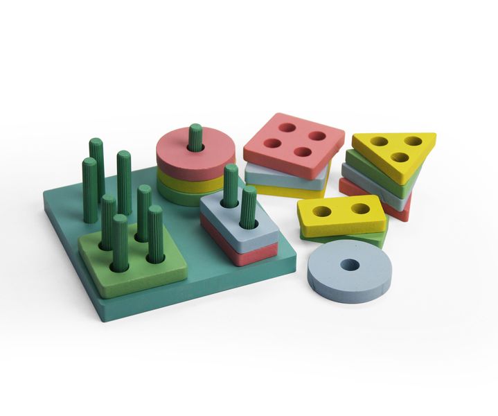 Wooden Stacking Shapes - Square