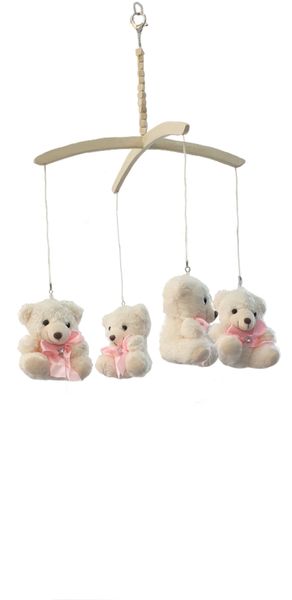 Kika Baby Teddy Bear Baby Mobile - White