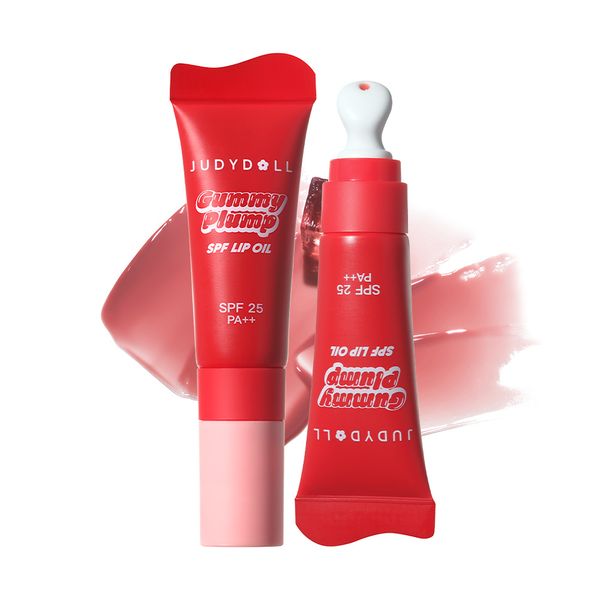 Judydoll Gummy Plump Peptide Lip Oil - Hydrating Gloss, High Shine Lip Care