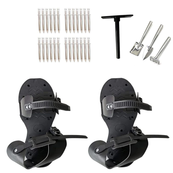 Lawn Aerator Shoes &amp; Mini Garden Tool Set