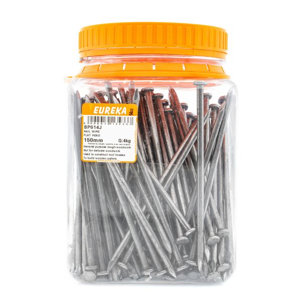 EUREKA Wire Nail Flat Head 150mm Q:4kg BP614J